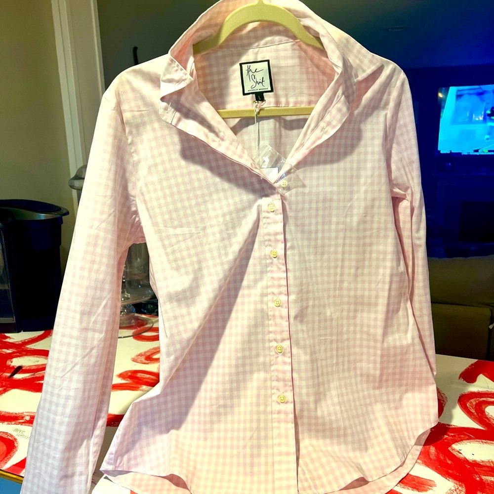 The Shirt by Rochelle Behrens Pink and White